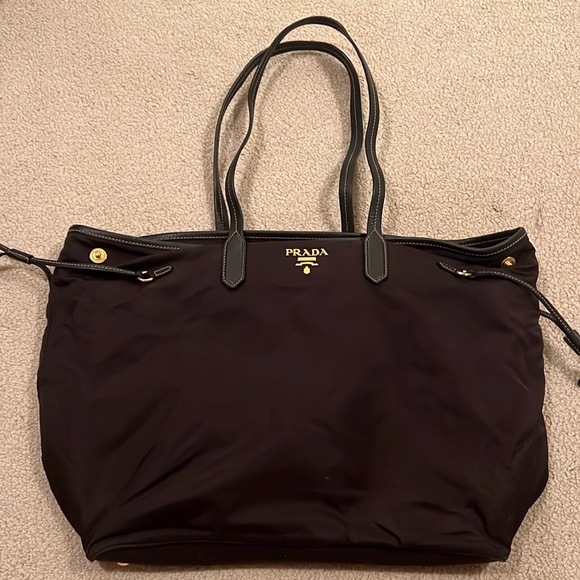 Prada Nylon Tote Bag Eggplant - Picture 1 of 7